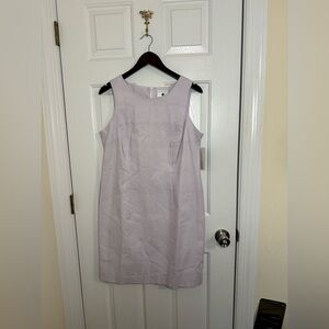 Eileen West dress size 14 purple white houndstooth